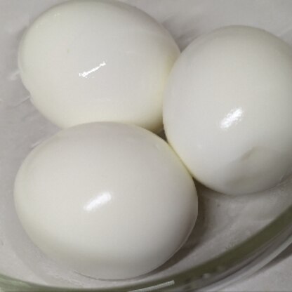 梅干の種を使うとは☆勉強になりました(^o^)
きれいにむけたゆで卵はおでんに入れました♪